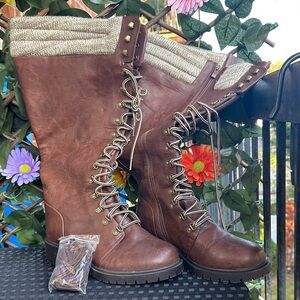 Torrid Brown Lace-Up Women's Boots